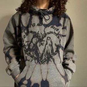 Upcycled handmade reworked hoodie